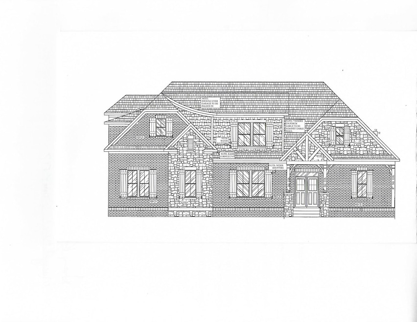 Front elevation - brick and stone can still be  chosen