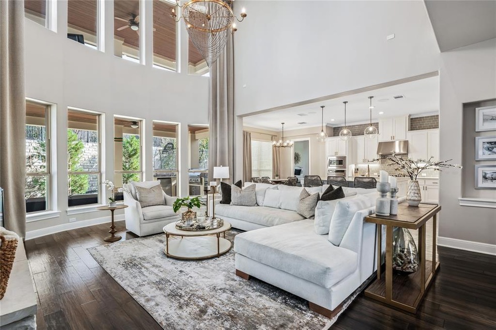 Breathtaking main living area with twenty foot hig