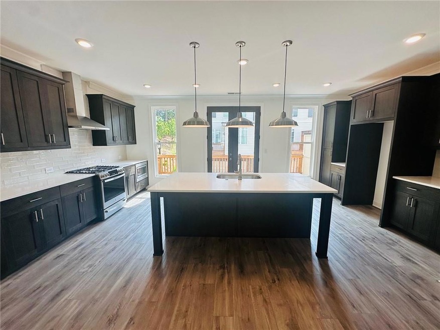 Biggest townhome Kitchen available at Evanshire