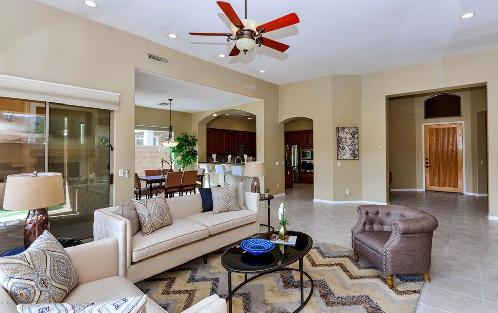Great Room Dining and Kitchen