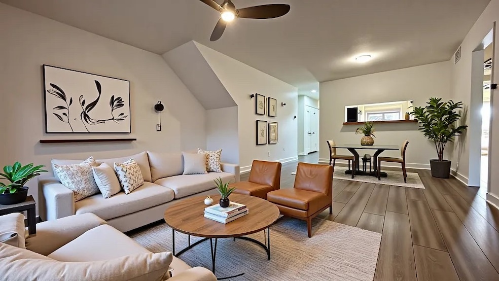 Living room with virtual staging.