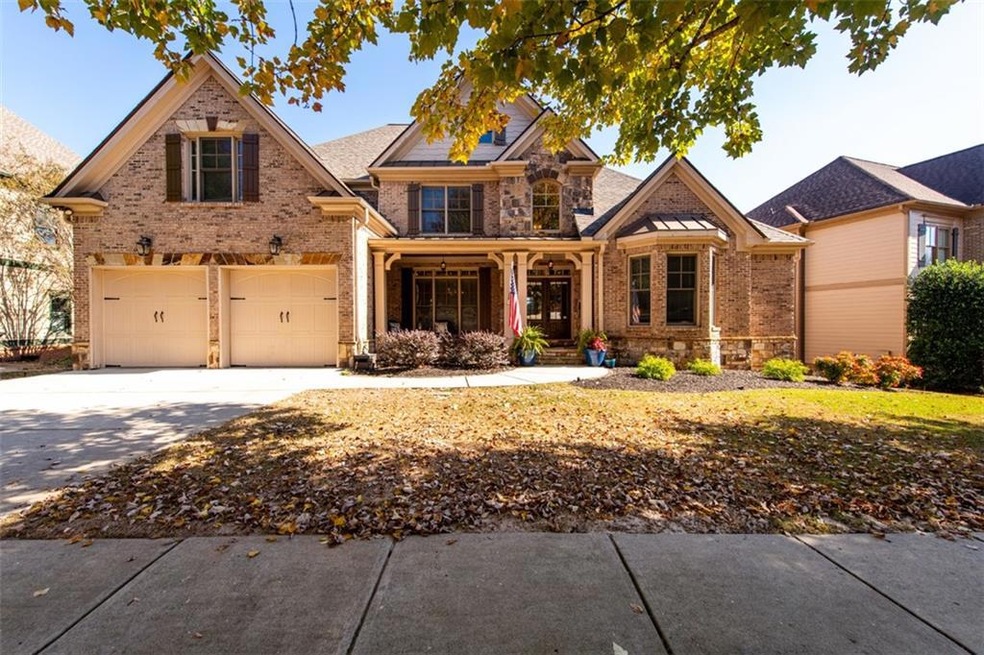 Craftsman-style house with a garage