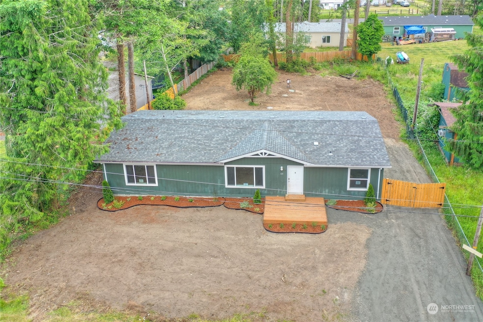 Drone shot of property.