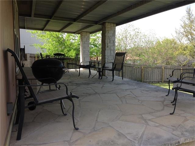 Back covered patio