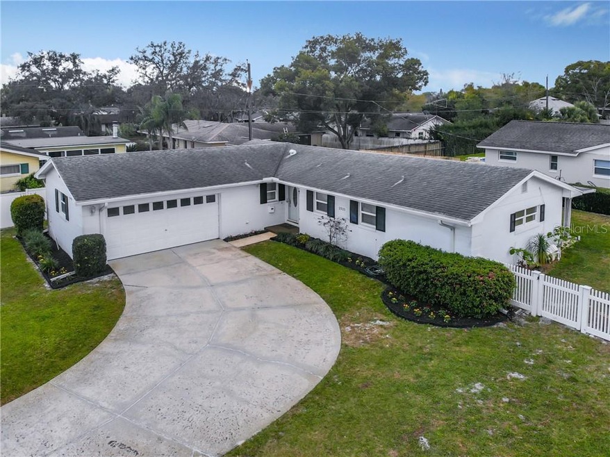 Front of home with parking for six in the driveway!