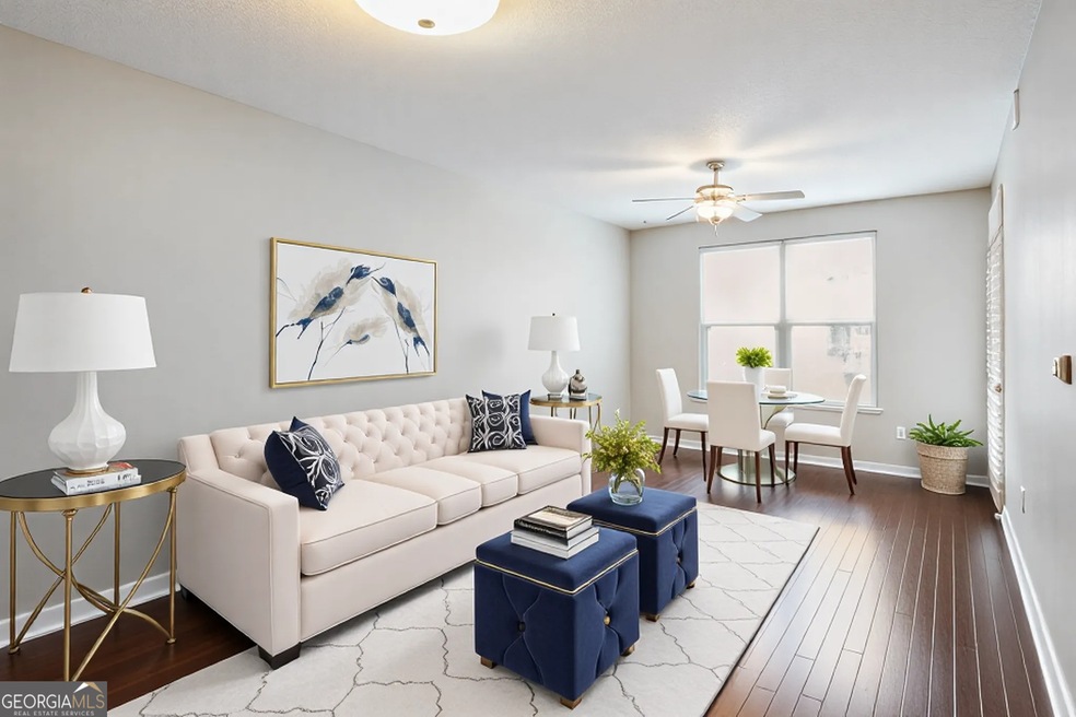 Large living room with space for dining table (vir