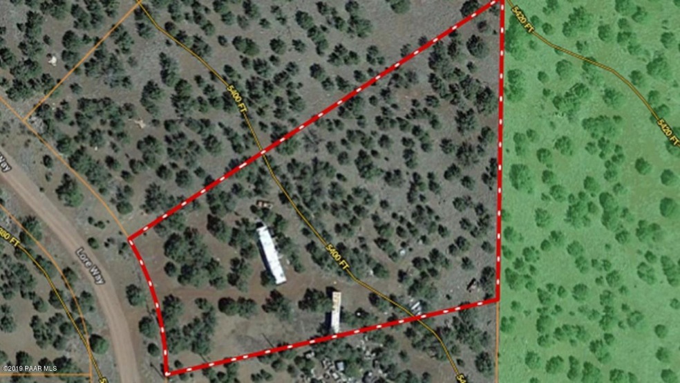 Overview of Property with Contour Lines