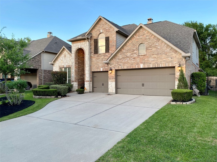Lots of room in triple-wide driveway for guests to park when they come to visit