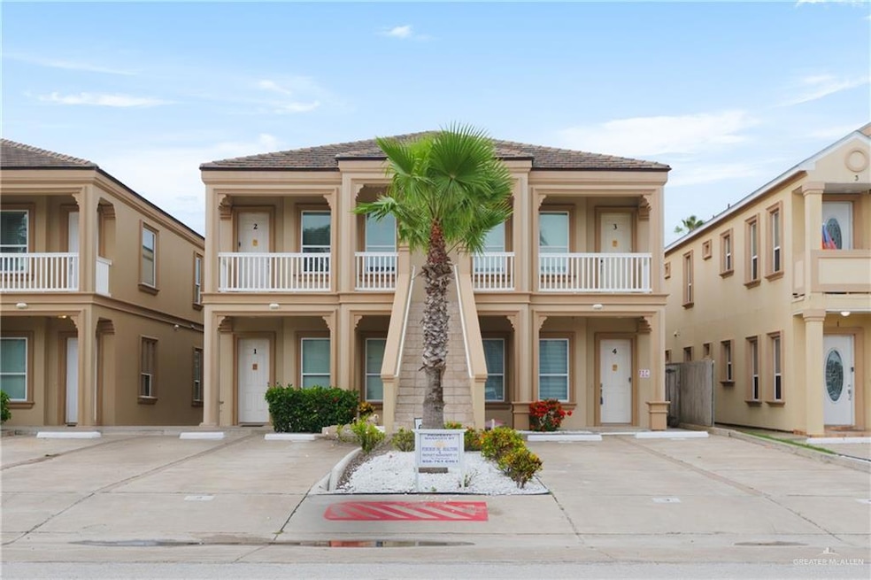 View of front of property with stucco siding and uncovered parking