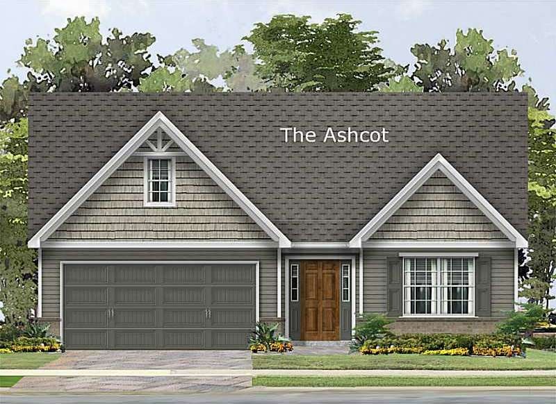 Exterior Front. Front porch has been added on this