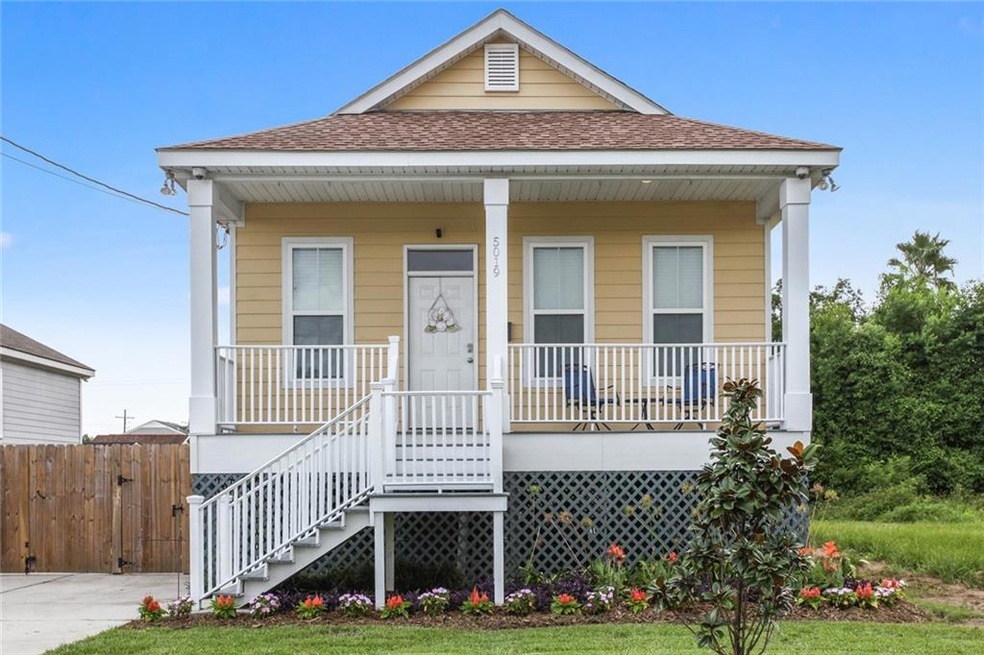 High off the ground with beautiful landscaping!