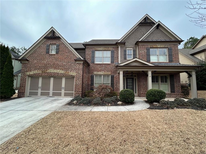 Craftsman-style house with a garage