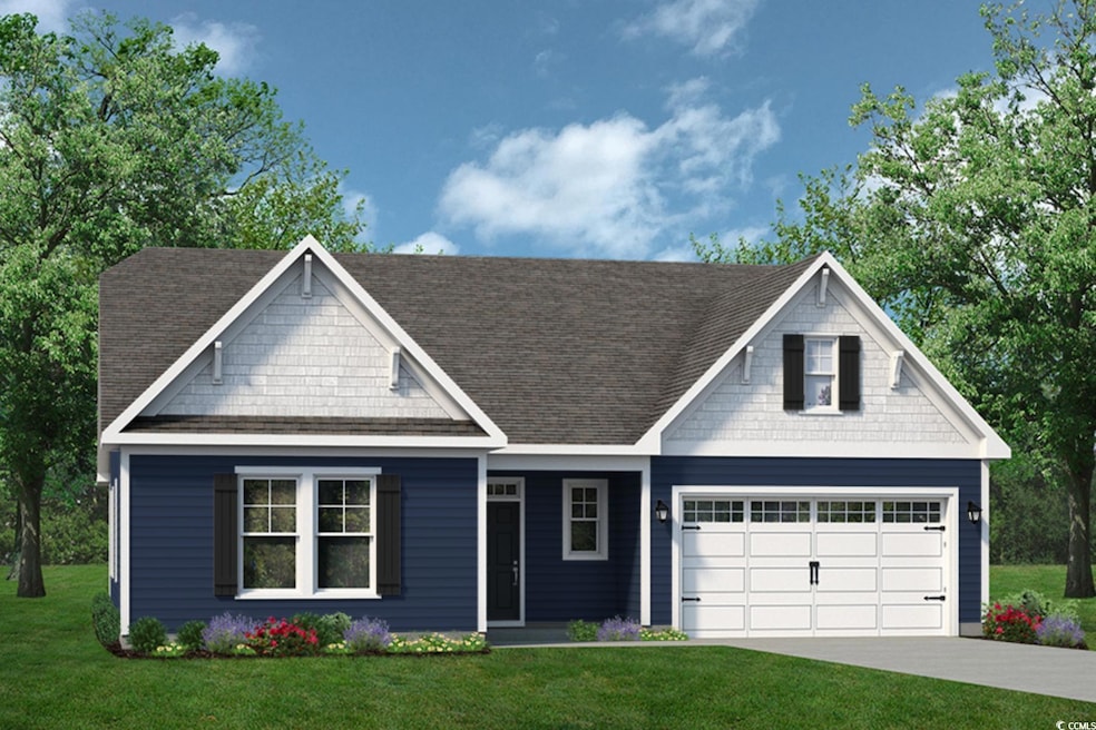 View of front facade with a garage, a shingled roo