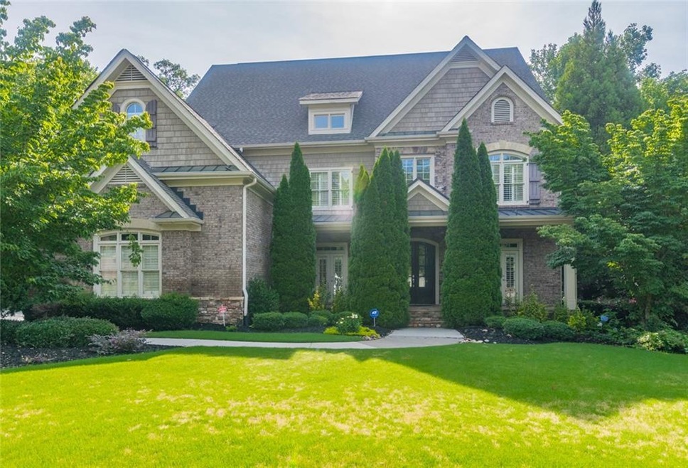 Executive style home with welcoming flagstone fron