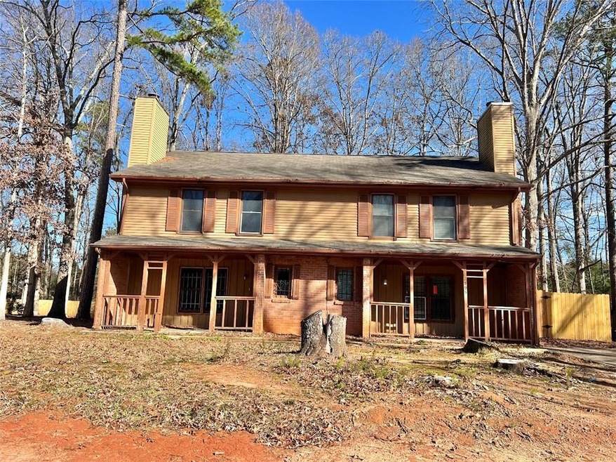 View of front of property with covered porch