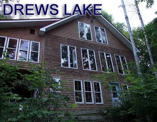 Exterior Front. Lake Home, Drews Lake.