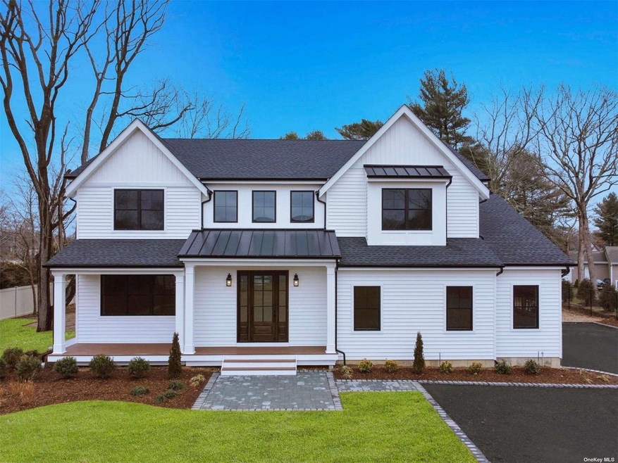 Gorgeous Black Roof, White Siding, Black Window Fa