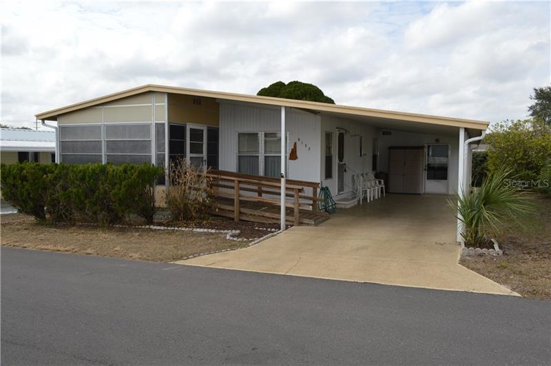 East side of home or front