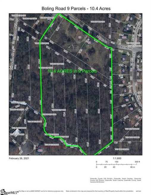 10.4 Acres in 9 individual plats