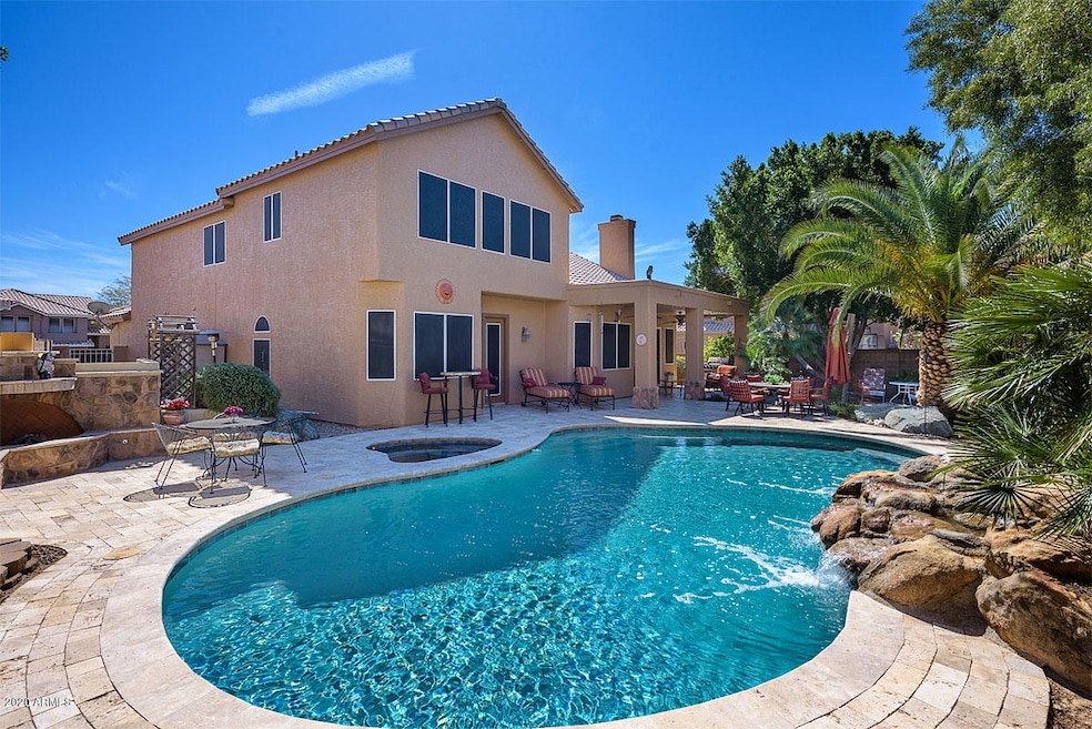 Backyard Oasis Pool and Waterfall