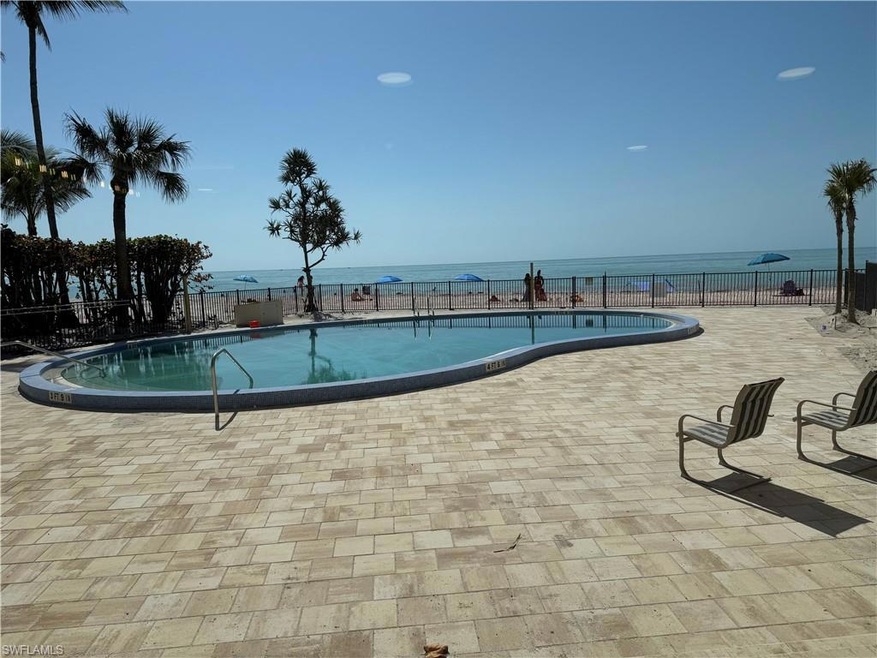 Imperial Club pool sits right on the sand