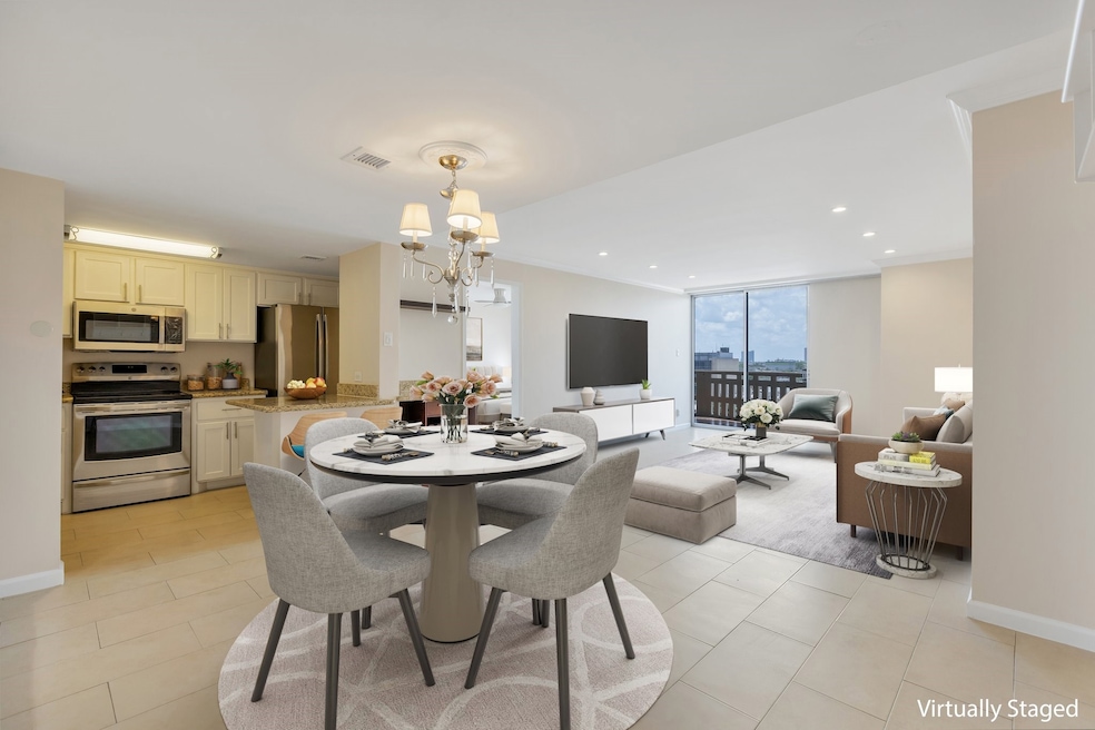 Living Room/Dining Room (Staged)