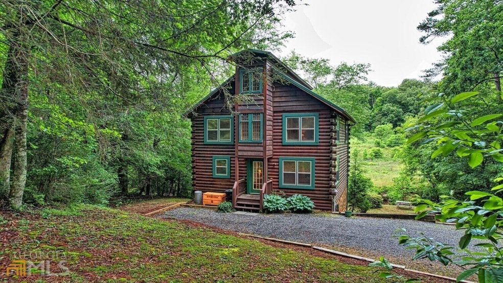 Cabin is on Fightingtown Creek