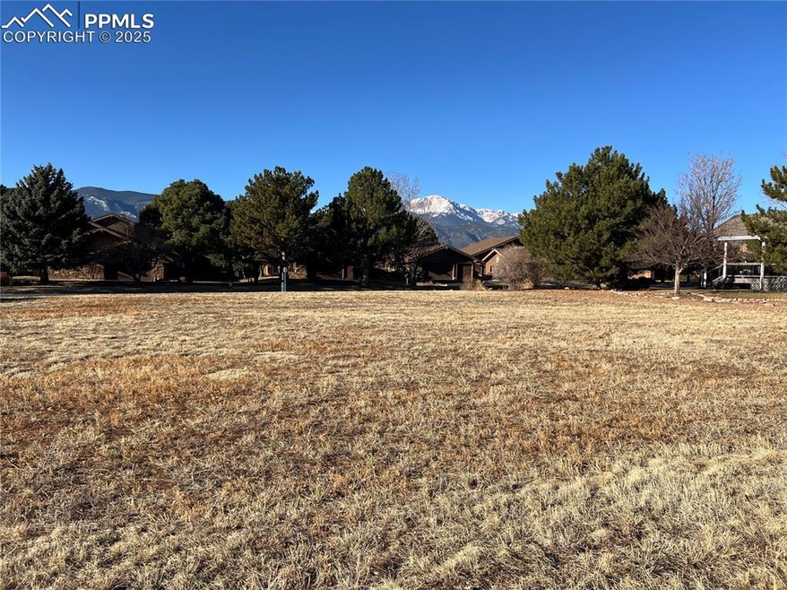 View of yard with Pikes Peak mountain view