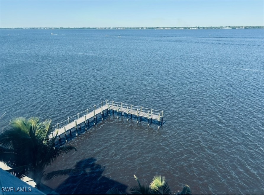 Drone / aerial view of a nearby body of water
