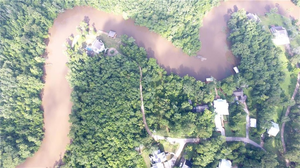 Aerial view of Lot 19A on the beautiful Tchefuncte