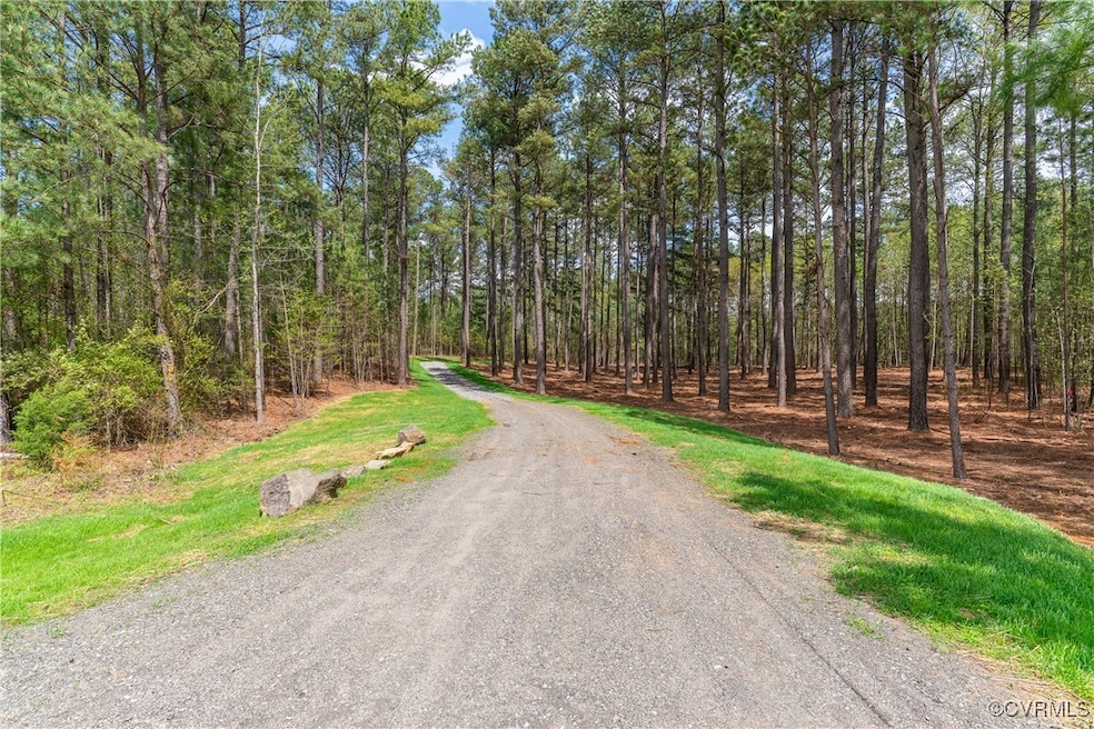 Beginning of the driveway