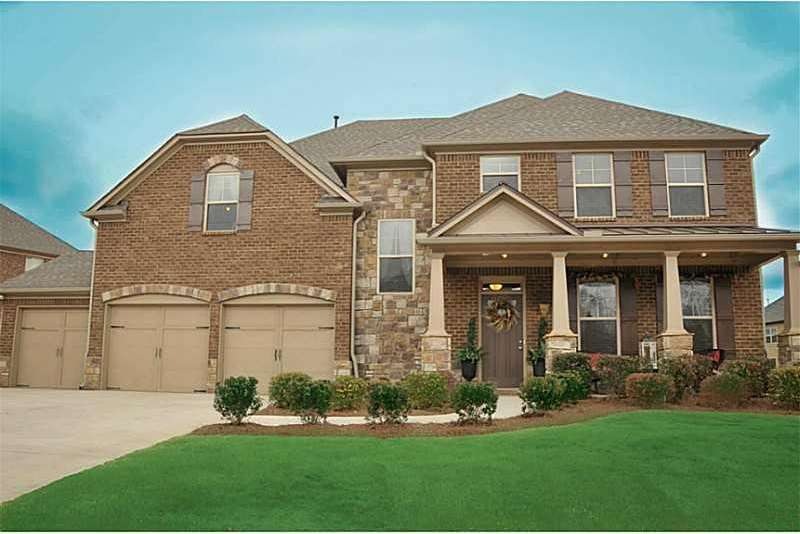 Exterior Front. Craftsman style...3 sided BRICK AN