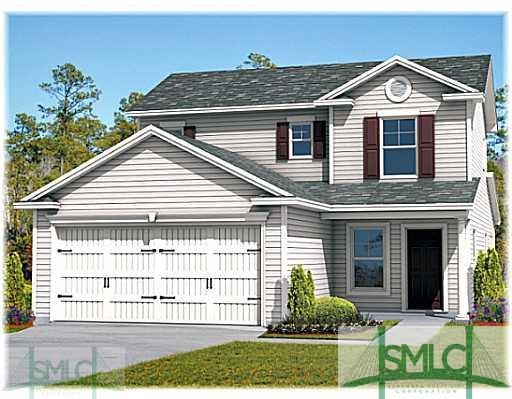 Exterior Front. The Montgomery plan - Elevation A