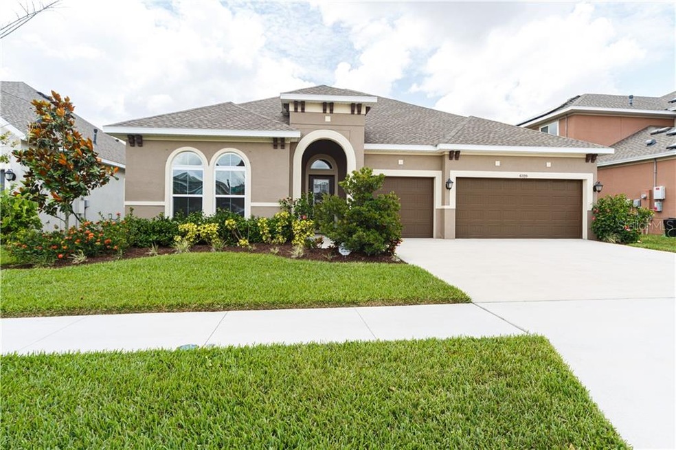 Great curb appeal with updated landscaping. 3 car 