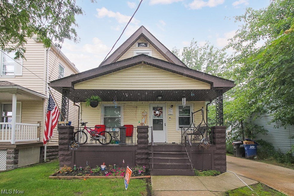 Bungalow-style house with a porch