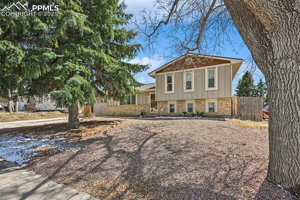 4-bedroom, 3-bath tri-level on a large lot