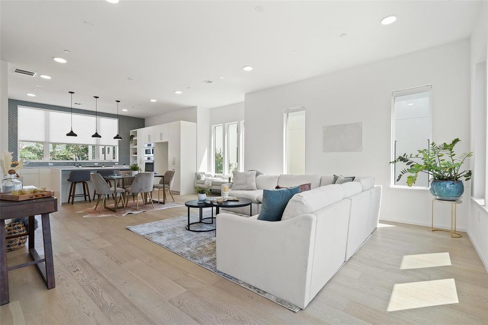 Bright, airy, open concept living