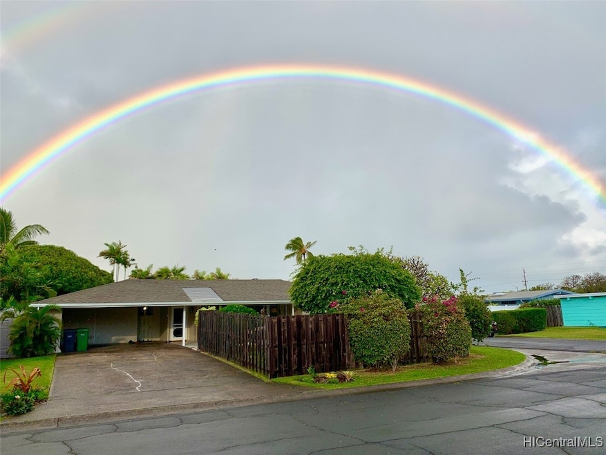 A double rainbow appeared on the morning the photo