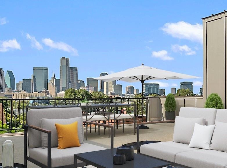 Spectacular views of downtown from the private roo