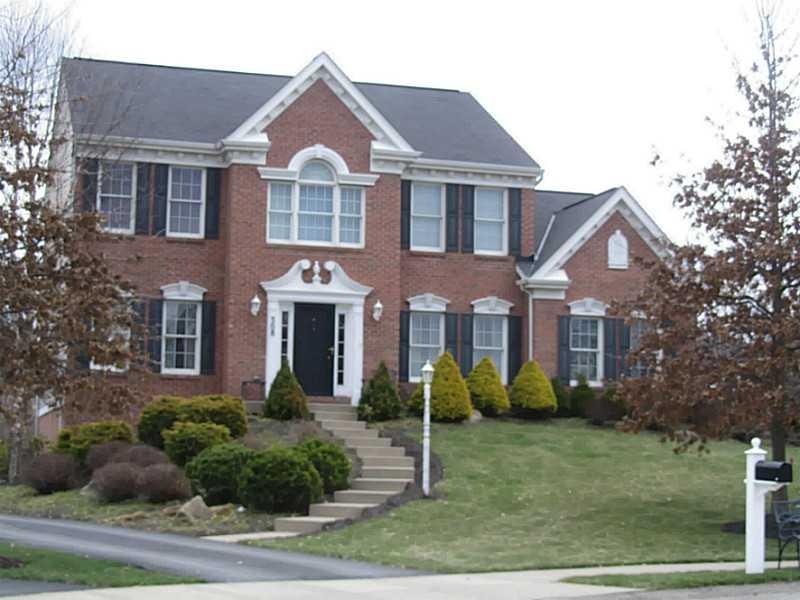 Exterior Front. Tip of cul-de-sac with flat drivew
