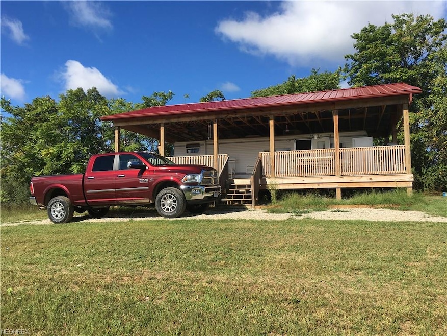 Large covered deck with electric, party lights and
