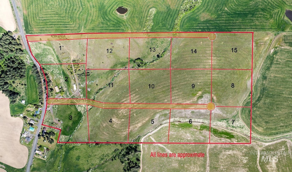 Map / location with property parcel outlined