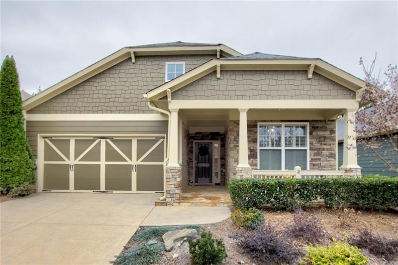 Craftsman Style home with Stone Front Porch