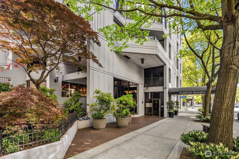 2621 2nd Ave Entrance to Harbour Heights. A quiet part of Belltown near Seattle Center.