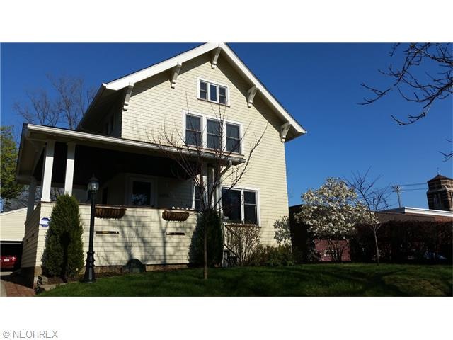 Move-in ready classic Lakewood colonial with updated kitchen and baths, refinished hardwood, stainless appliances and granite, partially finished basement with full bath and bar, 2 car garage with 2nd level, fenced back yard.....what else could you w