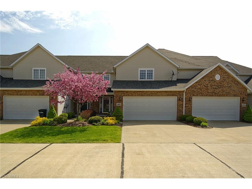 Middle garage is the home for sale