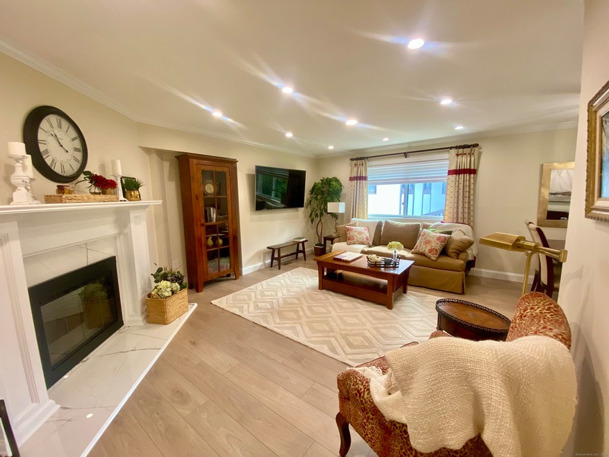With fireplace.
