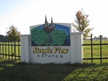 Front entry sign for subdivision