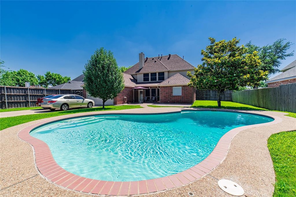 Relaxing pool.  Large fenced backyard.