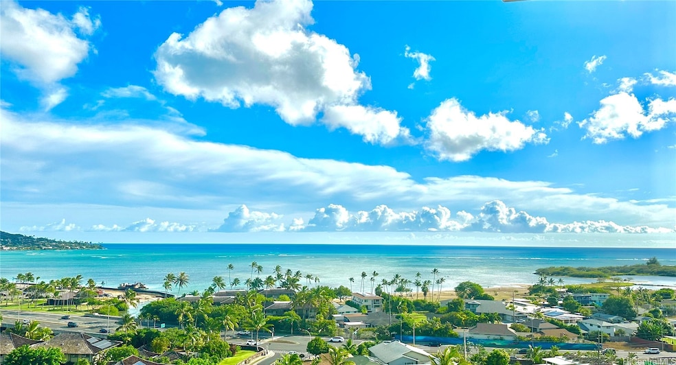 Panoramic view of ocean at a good height (blue & green)